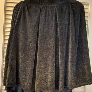 LuLaRoe Black Velvet Skirt - Large
